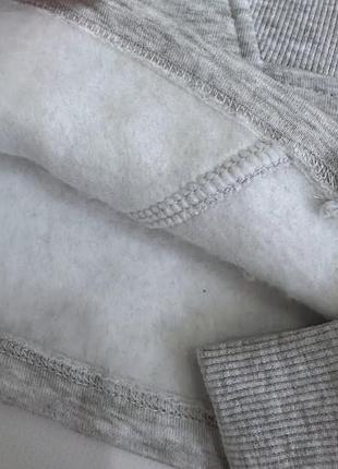 Серый укороченный свитшот 2