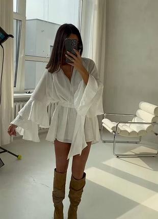 Современное и очень крутое воздушное платье  💋  платье платья жатка