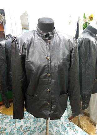 100% натуральная кожа!!! винтажная кожаная женская курточка