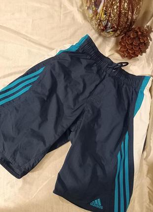 Шорты мужские нейлоновые с сеткой плащевка удлиненные адидас adidas