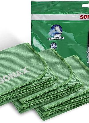 Sonax glasfinish tuch_набор полотенец из микроволокна (50x60 см) 3 ед.