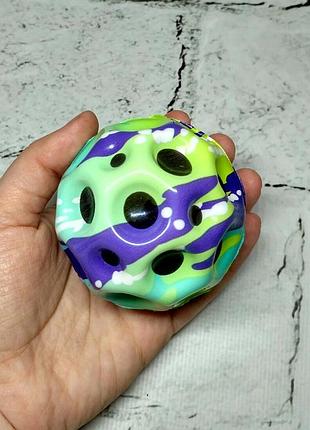 Мячик попрыгун антистресс антигравитационный gravity ball 6,5 см салатовый