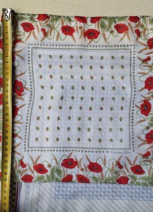 Знижка!🤩cristian dior🤩👌фірмові батистові хустинки, шов роуль🤩👍🤍💚💙