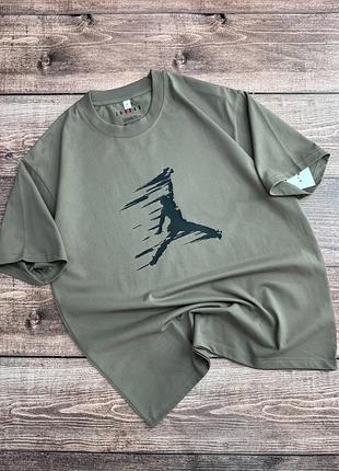 Мужская спортивная футболка хаки jordan