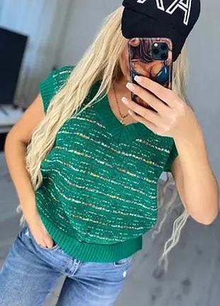 Жилет вʼязаний 😍