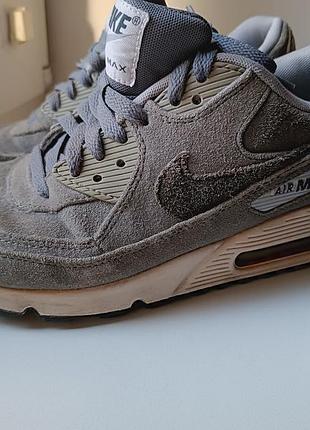 Nike air max сірі замшеві кросівки кроси 39-40