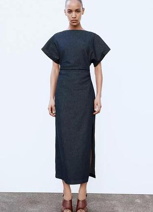 Сукня жіноча синя джинсова zara new