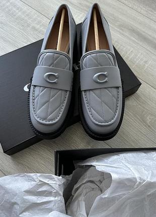 Лоферы coach, голубо-серые, 40 (9)