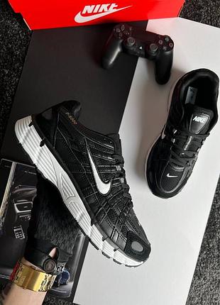 Мужские кроссовки nike p-6000 s reflective black white