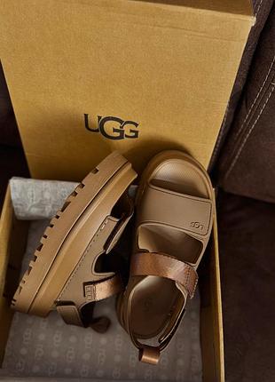 Ugg goldenglow bison brown сандалии босоножки
