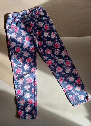 Штани з квітковим принтом