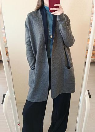 Шерстяной кардиган massimo dutti