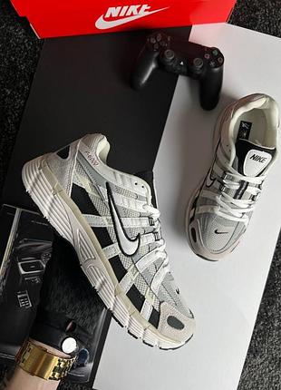 Мужские кроссовки nike p-6000 s reflective white grey black