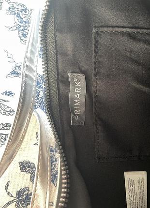 Сумка primark серебряная3 фото
