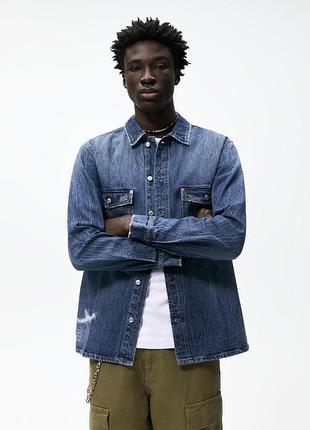 Джинсовка zara denim overshirt
оригінал