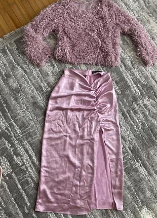 Юбка zara кофта