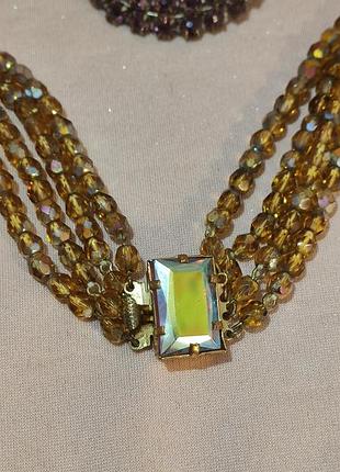 Намисто чеське  скло,вінтаж