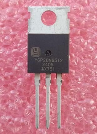 Транзистор ygp20n65t2 to-220 650v 20a  igbt