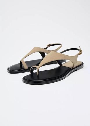 Кожаные замшевые женские сандалии zara new