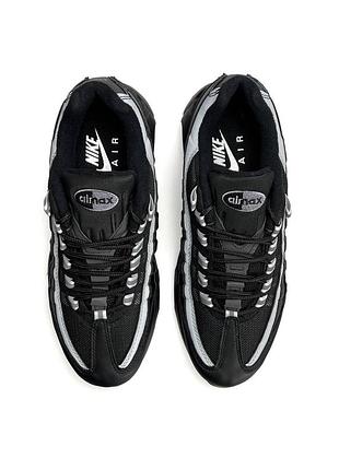 👟 чоловічі кросівки nike air max 95 all black grey 👟 — купити в