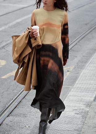 Zara сукня міді, s