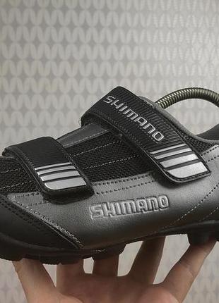 Велотуфлі shimano sh-m072 шімано чоловічі 42 розмір сірі чорні мтб mtb контакти вело туфлі кросівки взуття  mavic rapha specialized