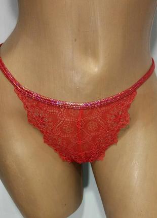 Atlantic жіночі стринги мереживо блакитні червоні польща розмір m і l