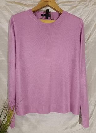 Свитер женский тонкий р.52-54 marks &amp; spencer сиреневый