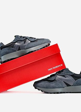 Кроссовки new balance 327 "black grey"