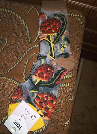 Носки прозрачные с узором