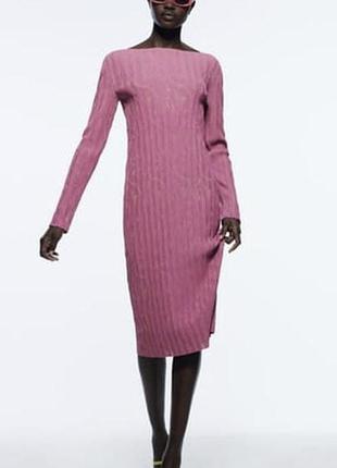 Рожева сукня zara l