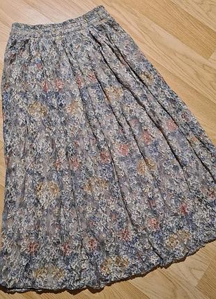 Мереживна квіткова спідниця zara woman