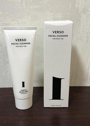 Гель для вмивання гель для вмивання verso skincare facial cleanser, 120 ml