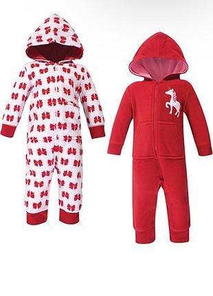 Теплый флисовый ромпер hudson baby