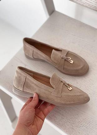Женские лоферы из натуральной замши украина