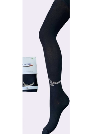 Демісезонні святкові колготки трикотажні р. 11, 13 ucs юск стрази