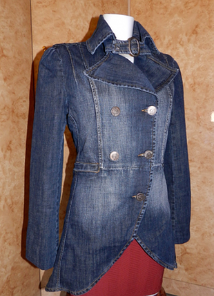 Джинсовый плащ новый