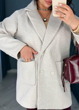 Пальто пиджак кашемир на подкладке 48-58 р-р