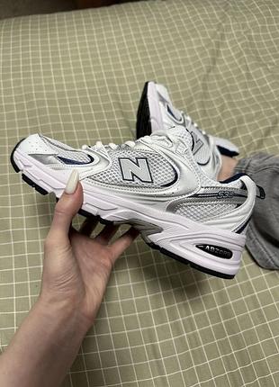 Женские спортивные кроссовки new balance 530 silver navy blue 1950беленс кроссовки женская обувь