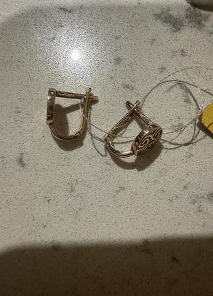 Золотые серьги 585 проба