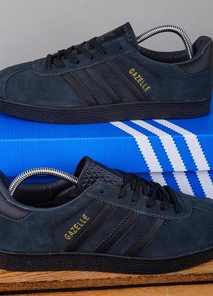 Кросівки кеди adidas gazelle темно-сині (41-46)