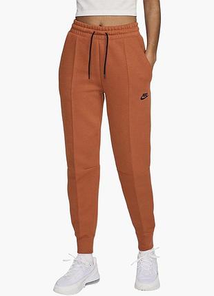 Штани жіночі nike w nsw tch flc mr jggr orange