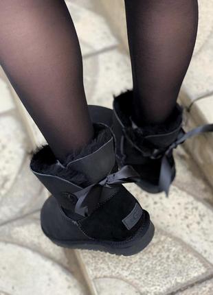 Уги ugg bailey mini black угги2 фото