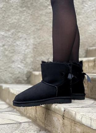 Уги ugg bailey mini black угги 6