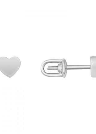 Серьги из белого золота.