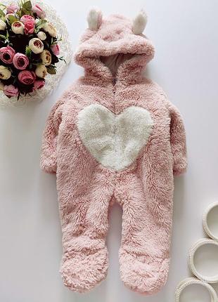 Теплий комбінезон для дівчинки  артикул: 12515