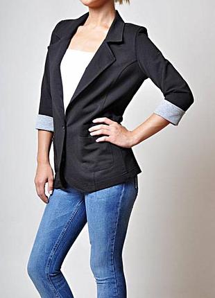 Пиджак укороченный, пиджак черный укороченный, пиджак fashion style