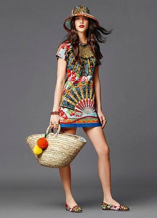 Сукня з зображенням віял від дольче габбана