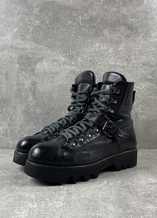 Кожаные opium ботинки new rock