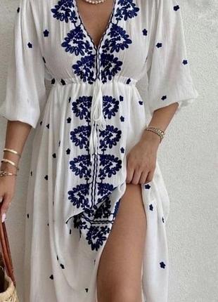 Вышитое и летнее платье